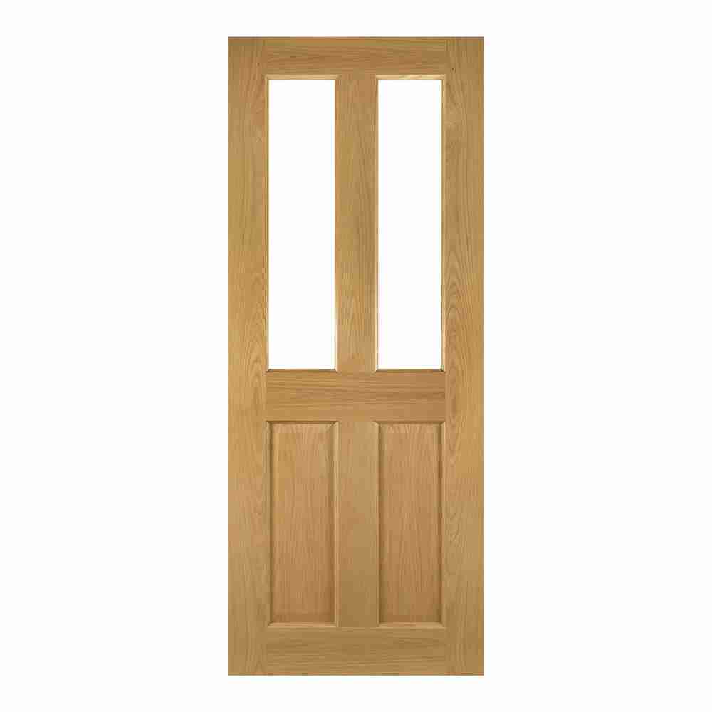 The best external doors for home safety 9 Déanta Bury Prefinished Oak Glazed FD30 FSC