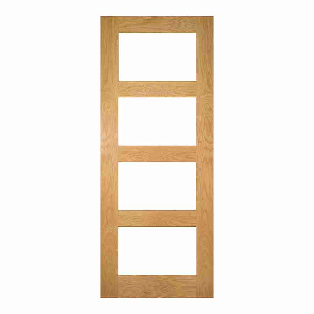 Keeping your home well-insulated with energy-efficient external doors 3 Déanta Coventry Unfinished Oak Glazed FD30