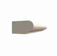 Déanta White Primed Bullnose Moulding