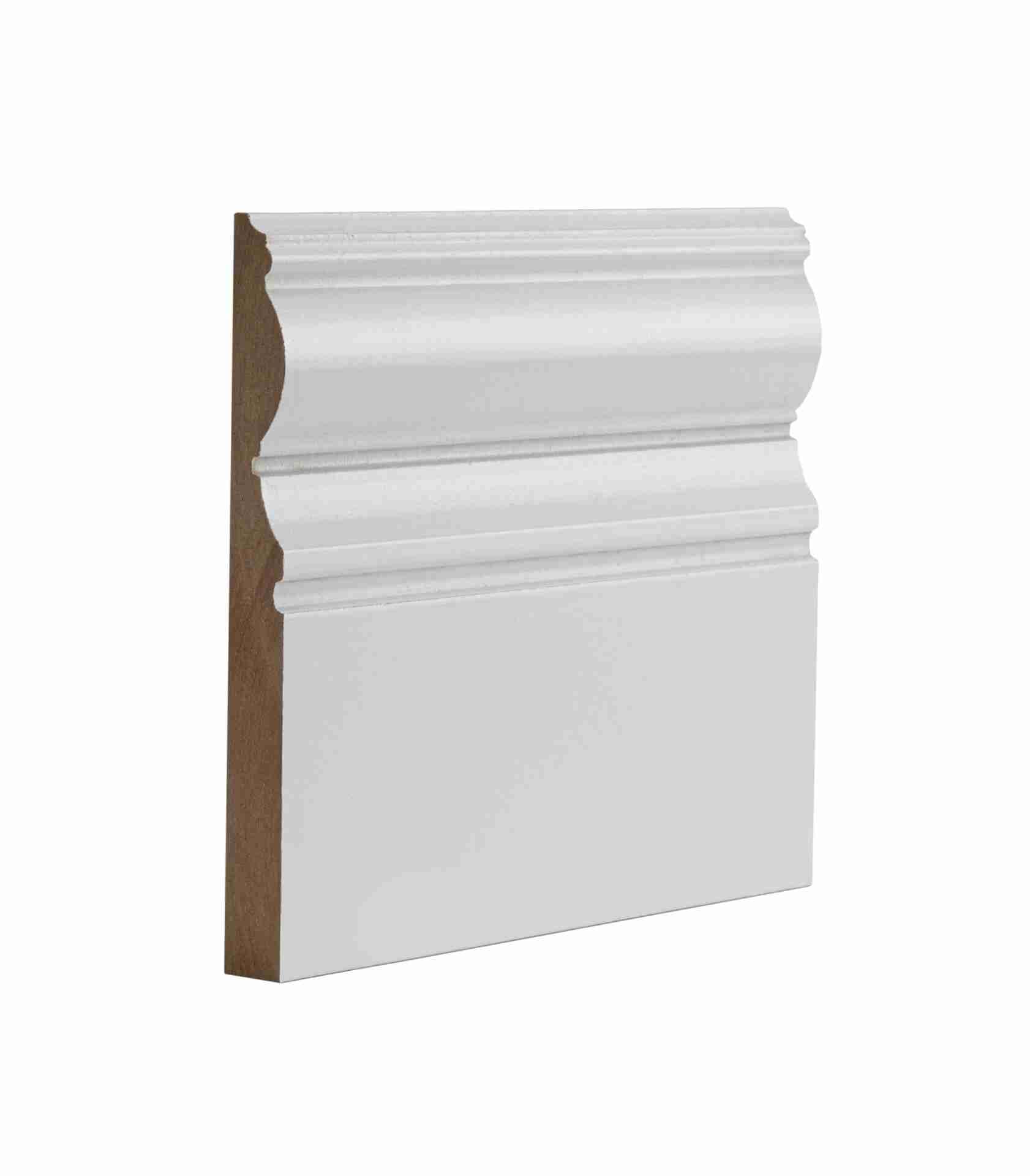 Déanta White Primed Victoriana Skirting