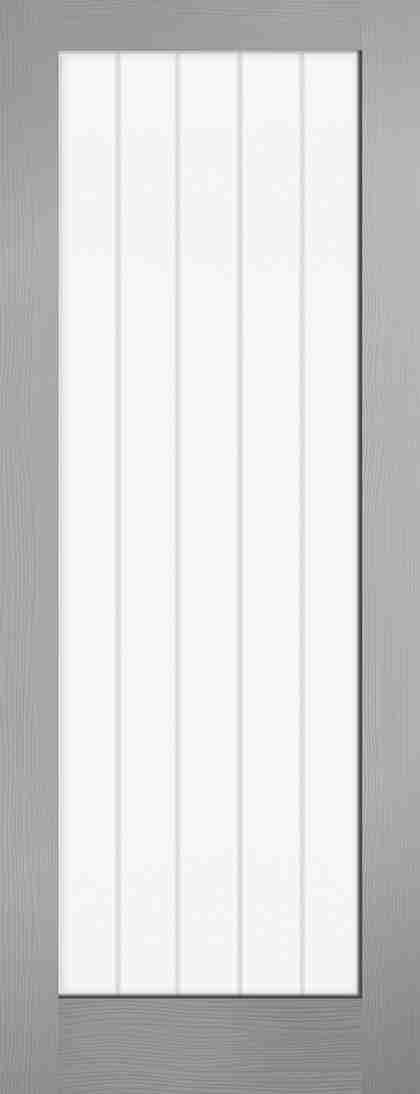Grey Moulded Textured Vertical Glazed 1L