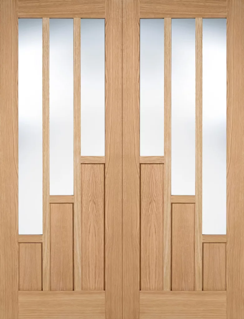 Oak Coventry Glazed 3L Pairs