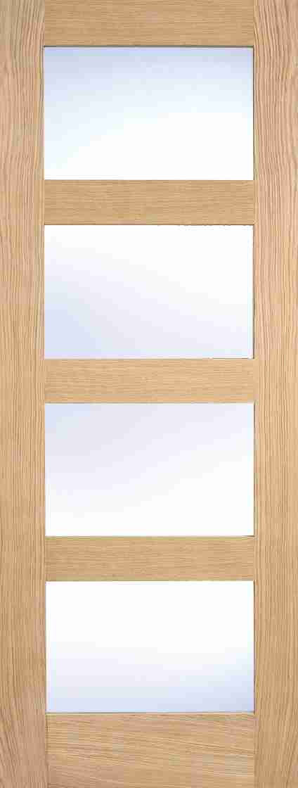 Oak Shaker Glazed 4L Clear Pre-Finished