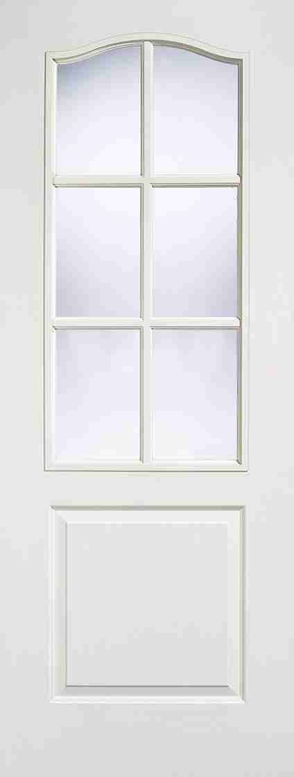 White Moulded Classical 6L Glazed