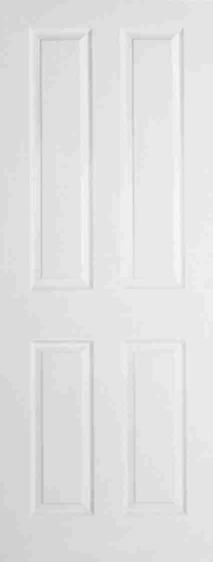 White Moulded Textured 4P