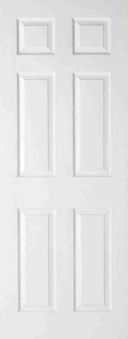 White moulded textured 6p 1 White Moulded Textured 6P