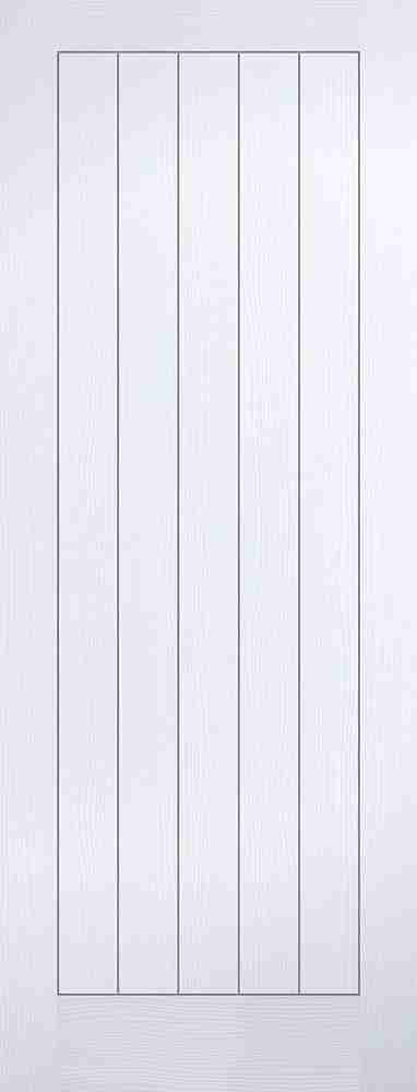 White Moulded Textured Vertical 5P
